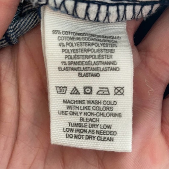 Free People High Rise Busted Knee Jeans Blue Size 28L NWT - Picture 5 of 5